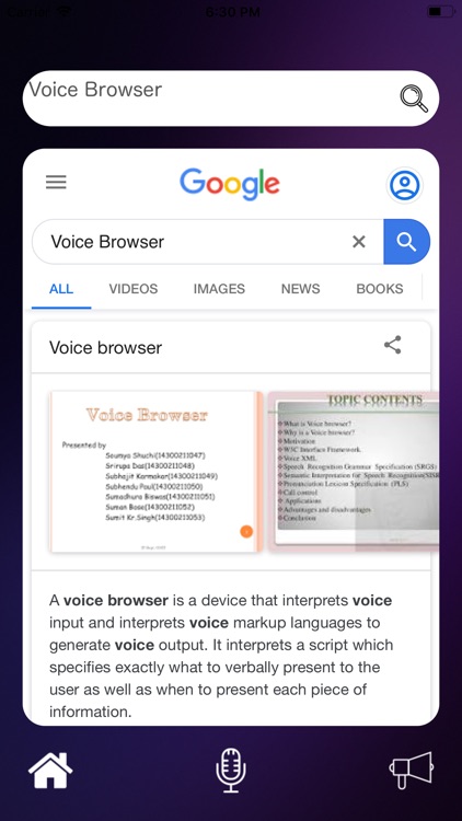 Voice To Browser | JN