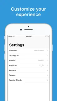 nano for reddit iphone screenshot 2