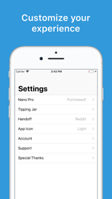 Nano for Reddit screenshot