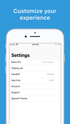 Nano for Reddit screenshot 2