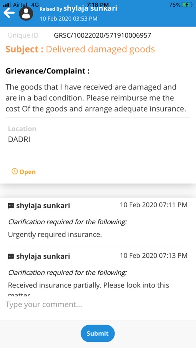 Screenshot #2 pour GMS-Cust(CONCOR)