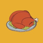 Woodcut Thanksgiving Stickers