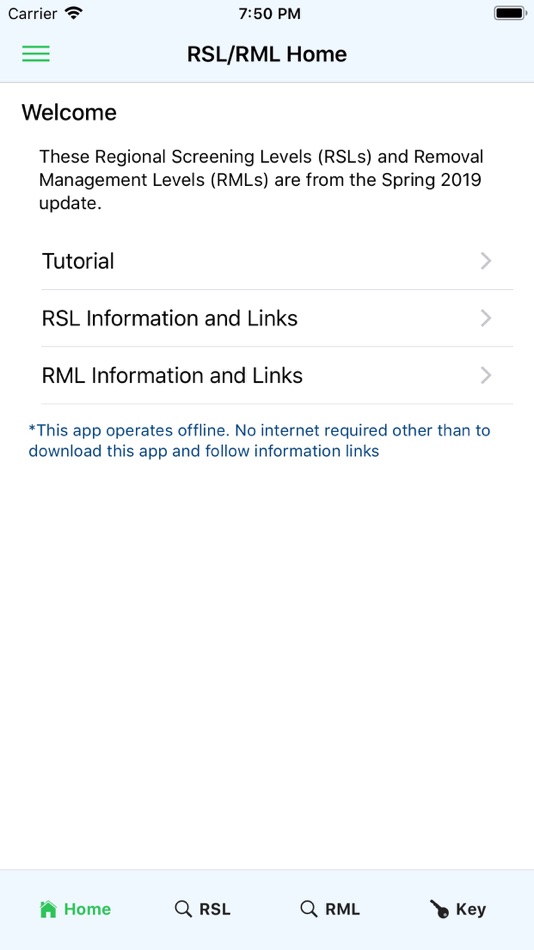 #1. EPA RSL/RML (iOS) بواسطة: United States Environmental Protection Agency (USEPA)