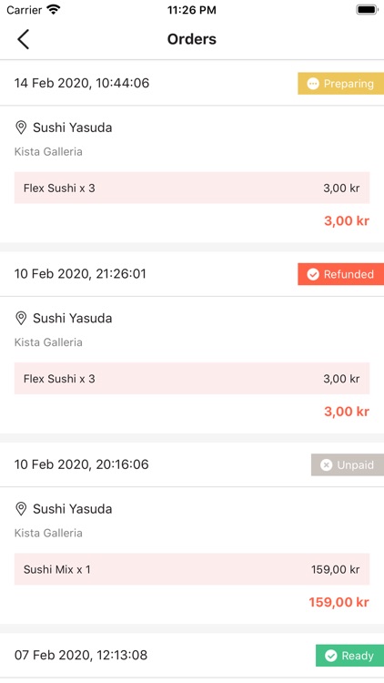 SoEasy: Pre-order food