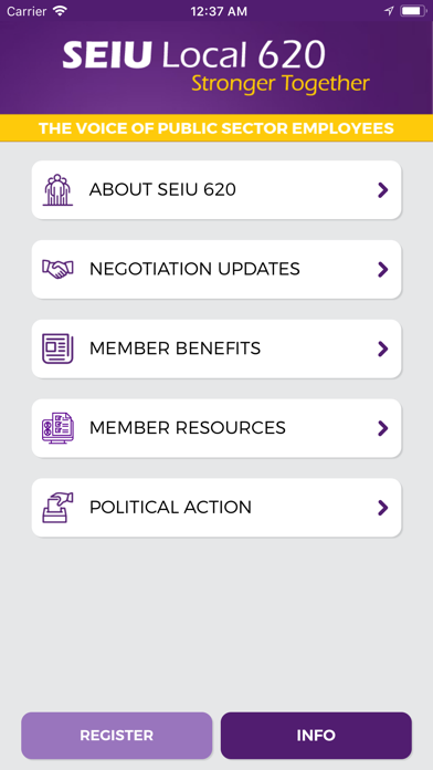 SEIU 620 screenshot 3