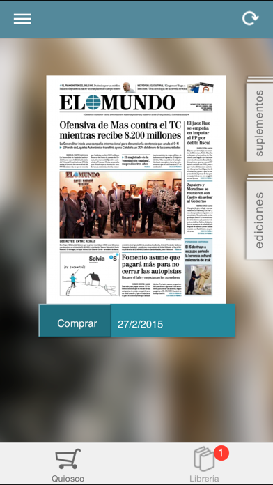 El Mundo Edición Impresa Screenshot
