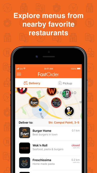 Screenshot #1 pour FastOrder - Food delivery