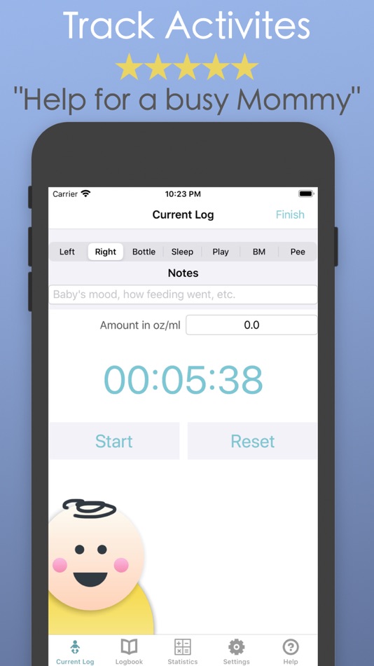 Baby Log & Breast Feeding App. - 1.4.0 - (iOS)