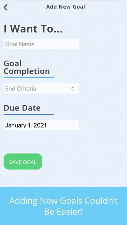 Simple Goals Tracker