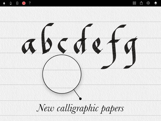 Tayasui Calligraphy iPad app afbeelding 3