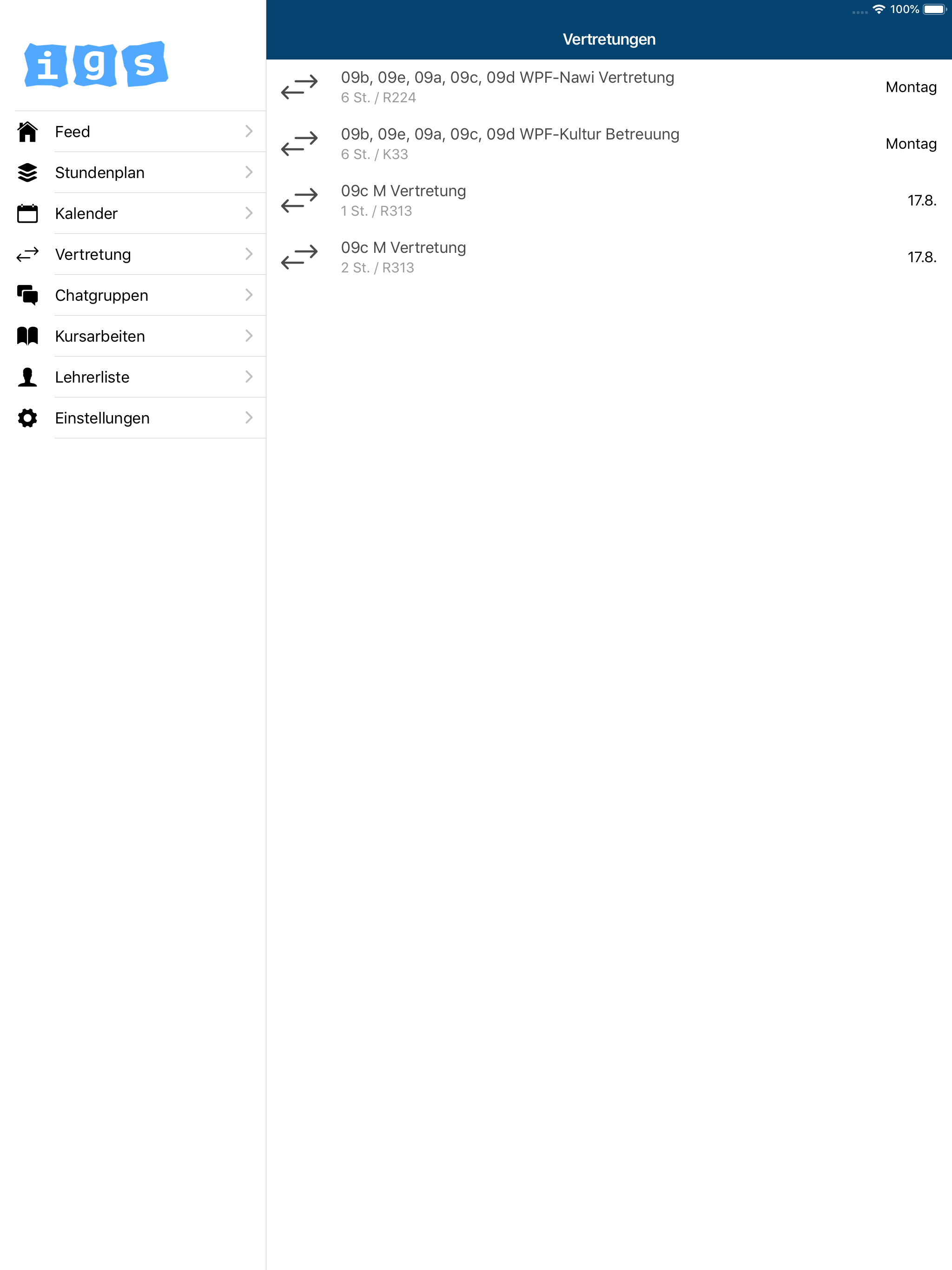 IGS Mainz Bretzenheim App screenshot 7