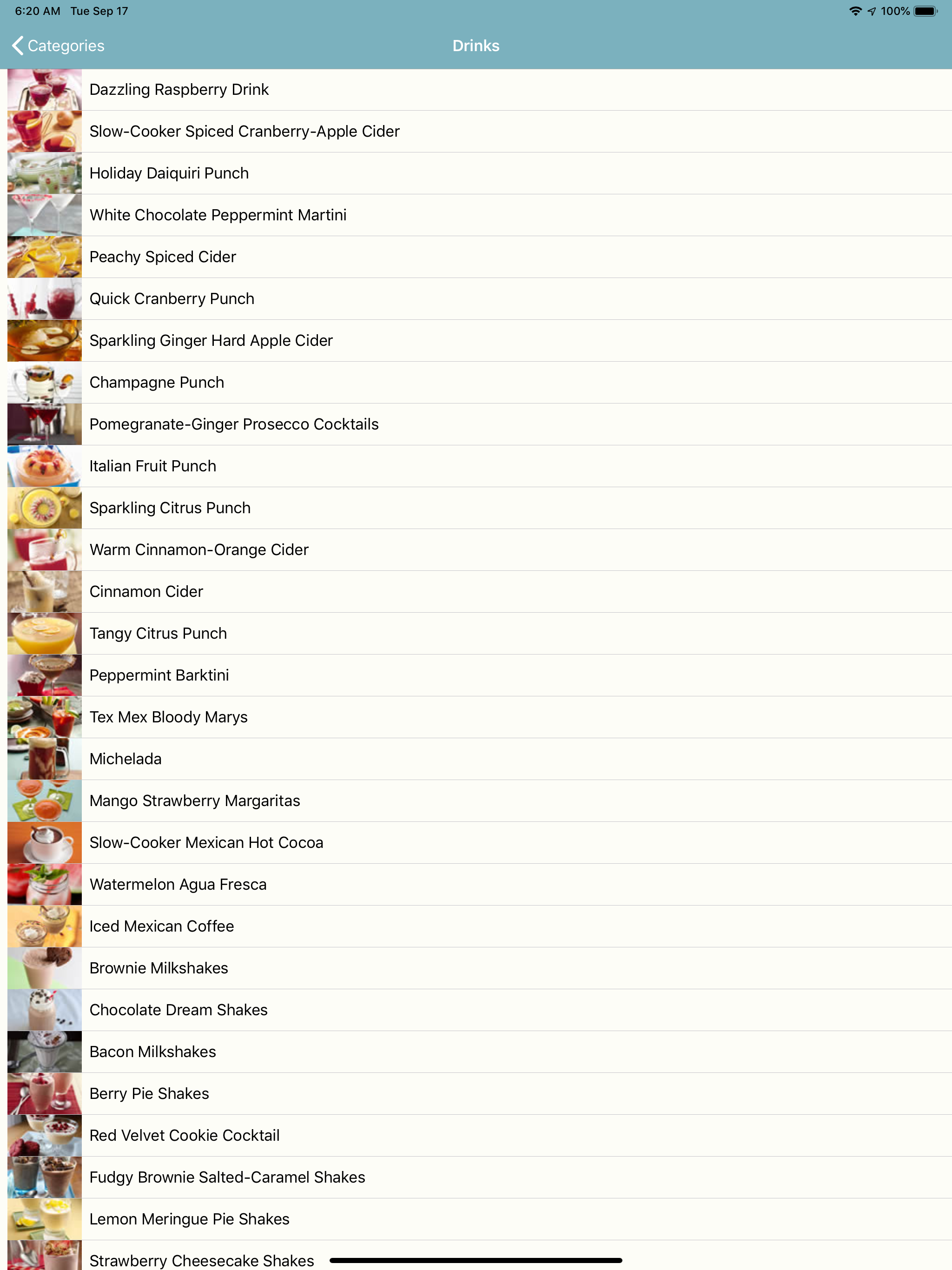 Offline Recipes