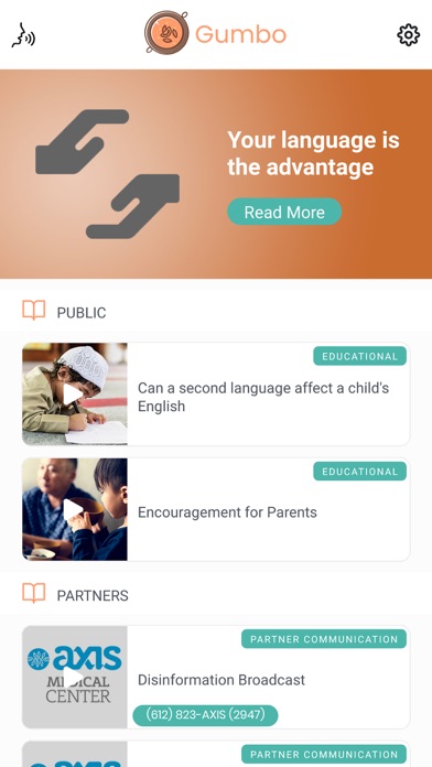 Gumbo App Screenshot
