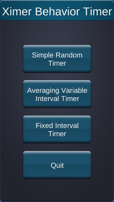 Screenshot #1 pour Variable Interval Timer -Ximer
