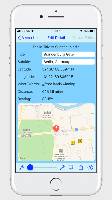 Bearing Compass iPhone screenshot