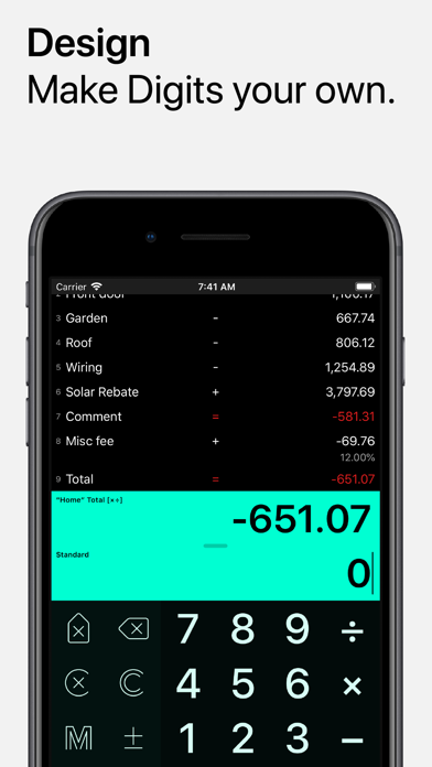 Digits Tape Calculator screenshot1