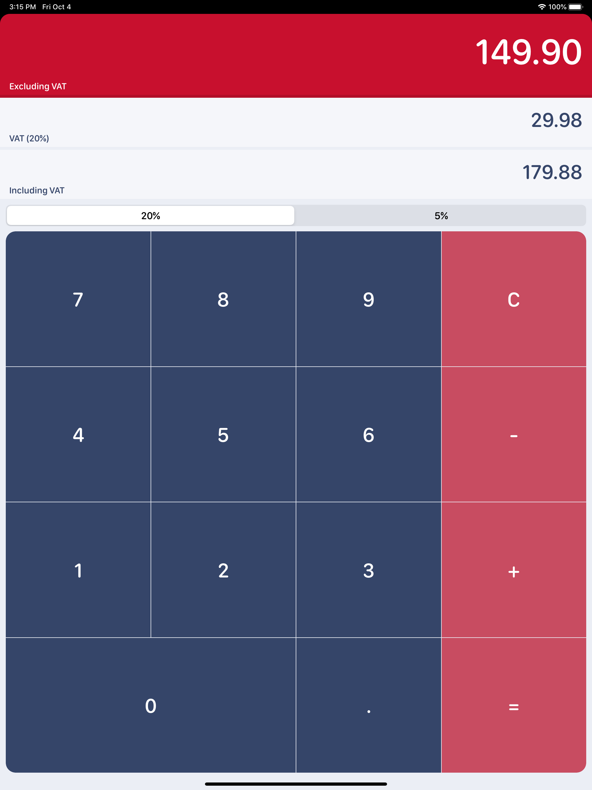 UK VAT Calculator