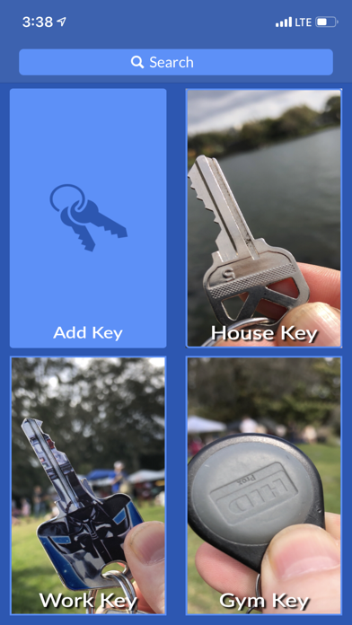 Tracking Your Keys Screenshot