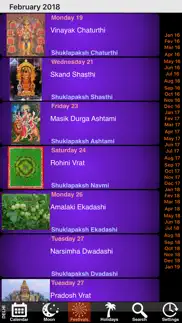 india panchang calendar 2018 iphone capturas de pantalla 4
