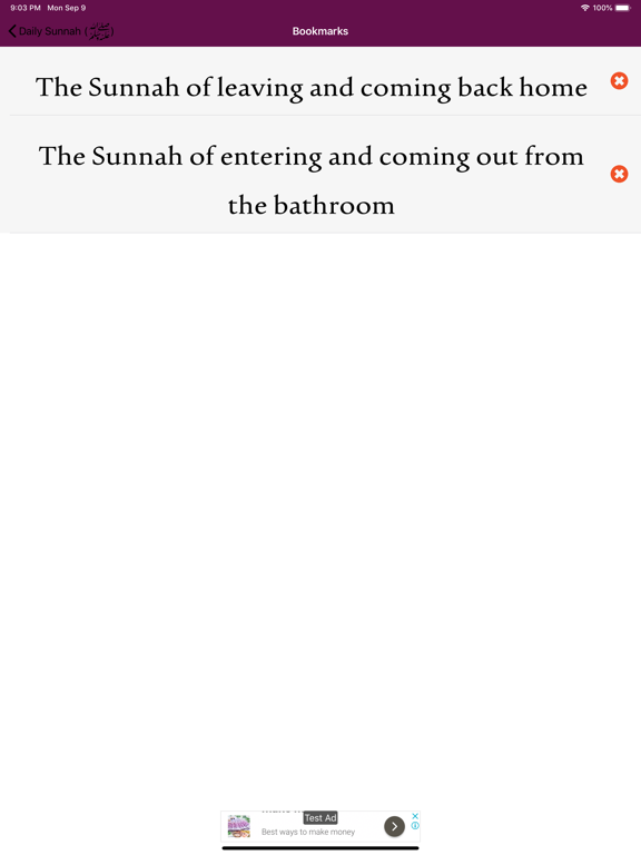 Daily Sunnah of Muhammad S.A.W iPad screenshot
