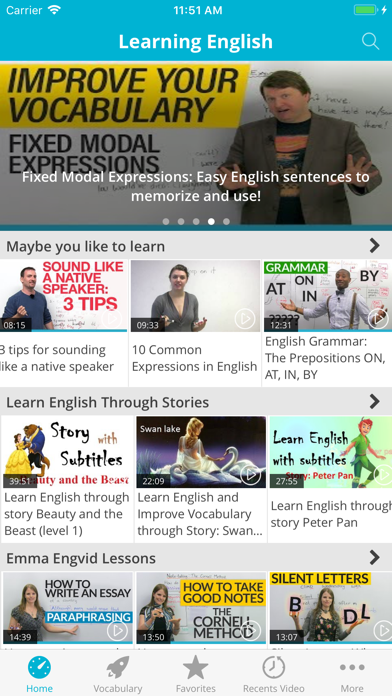 Screenshot #1 pour Engvid Sub - Native Speakers