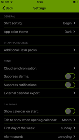 FlexR (Shift planner) screenshot