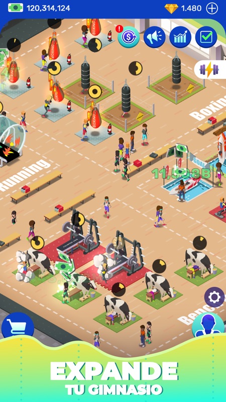 Idle Fitness Gym Tycoon - Game screenshot 4