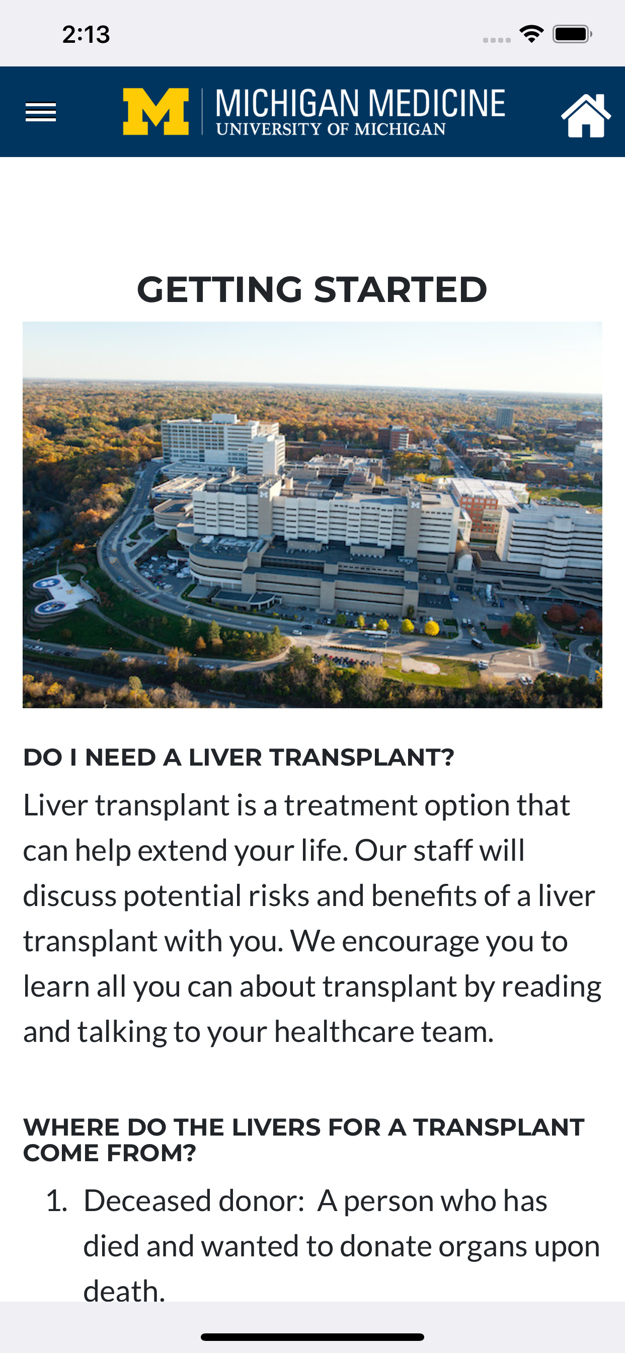 Liver Transplant Education