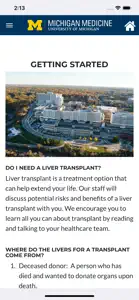 Liver Transplant Education screenshot #1 for iPhone