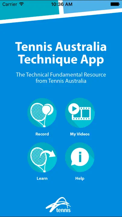 Tennis Australia Technique App iPhone Ekran Görüntüsü 1