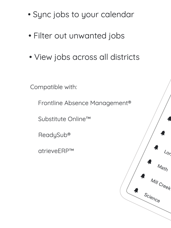 SubSidekick for Frontline Ed iPad screenshot 3 - Education app