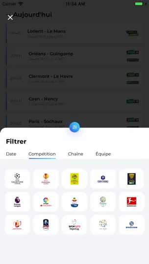 Capture d'écran de Programme Foot sur iPhone 3