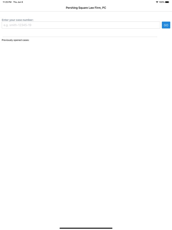 Case Access iPad screenshot 1 - Business app