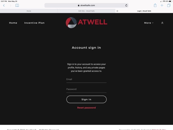 Atwell Safe iPad screenshot 2 - Business app