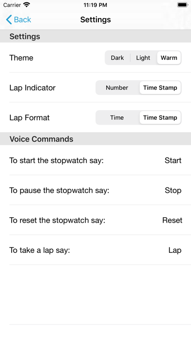 Voice Controlled Stopwatch screenshot 4