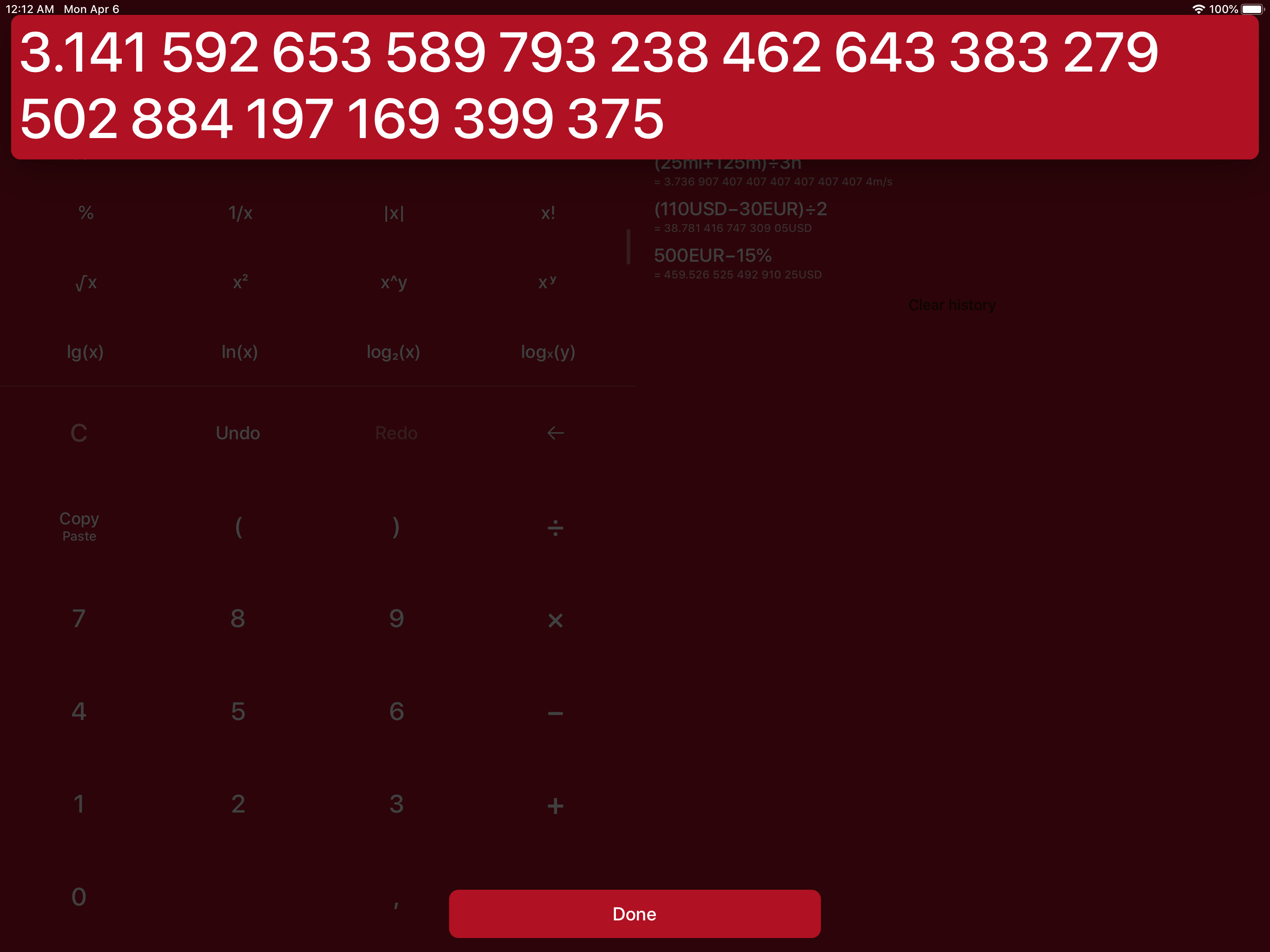 Expressions Calculator