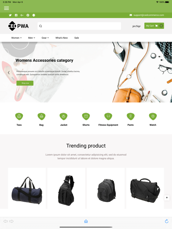 Screenshot #4 pour Cenia Pro Theme for Magento 2