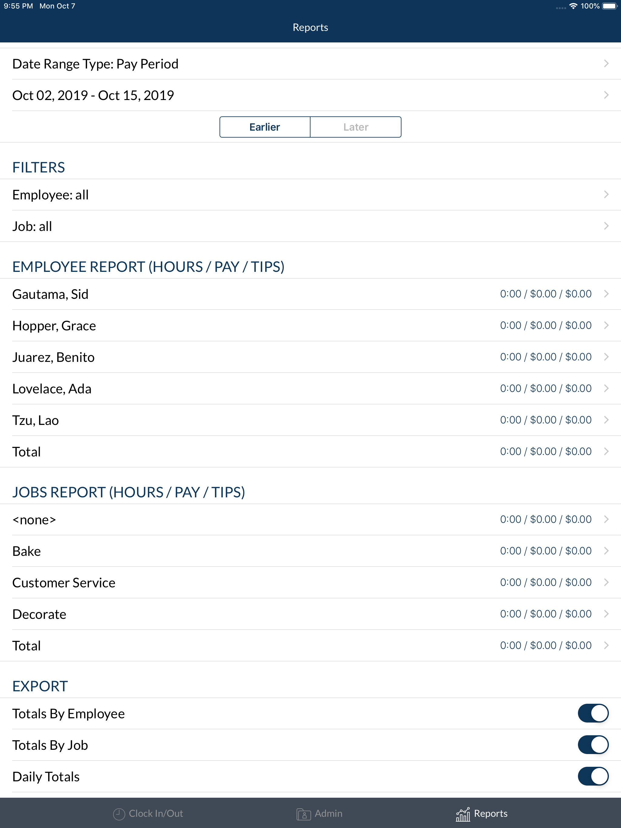 TimeClock ST screenshot 9