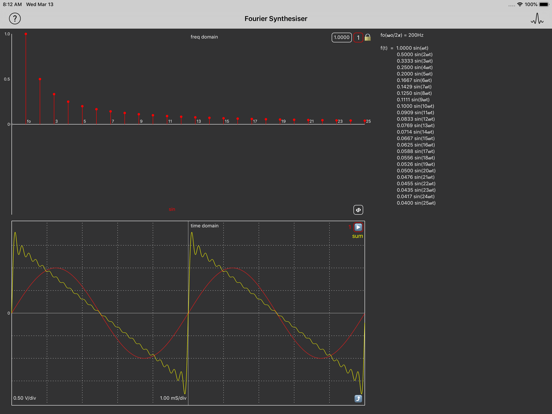 Screenshot #5 pour Fourier Synthesiser