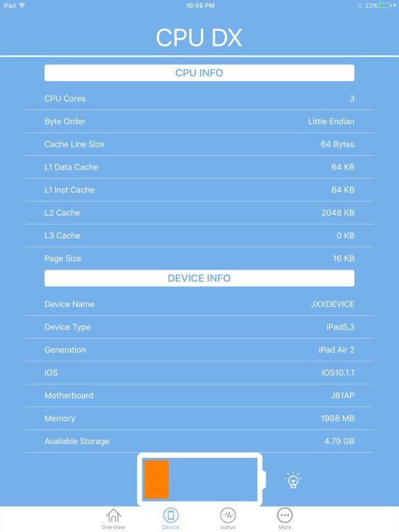 CPU Dasher - CPU DasherX iPad screenshot 5 - Utilities app