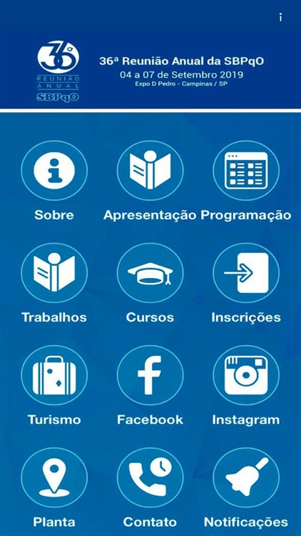 36ª Reunião SBPqO 2019