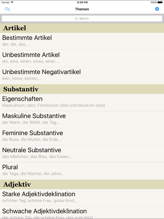 Screenshot #5 pour Deutsche Grammatik PRO