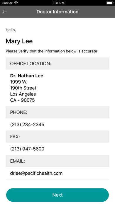 Ocuelar iPhone screenshot 3 - Medical app