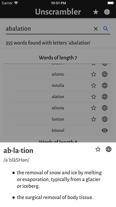 Screenshot #2 pour Word Unscrambler/Finder