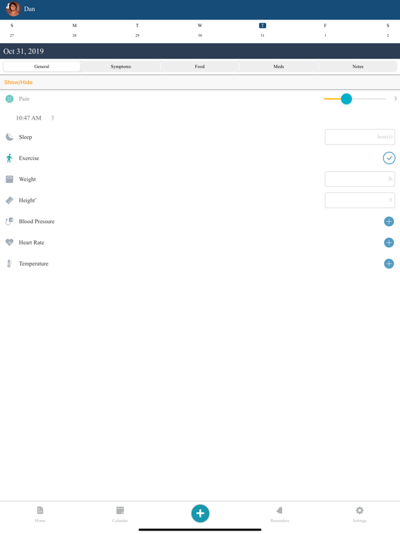 Wellth Health Tracker iPad screenshot 5 - Medical app