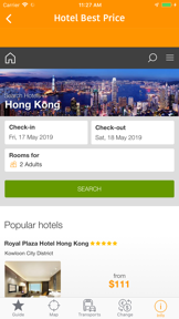 Hong Kong Map and Travel Guide screenshot