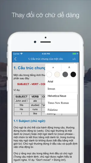 Ngữ pháp tiếng Anh - Grammar screenshot 3