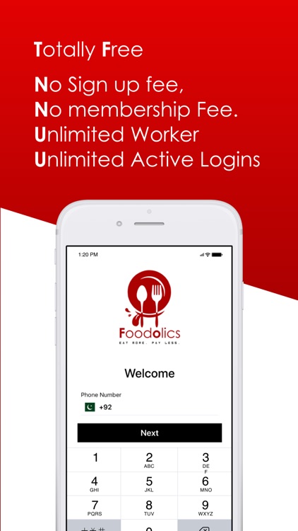 Foodolics Restaurant App