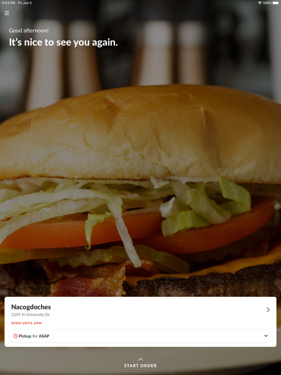 NacBurger iPad screenshot 2 - Food & Drink app