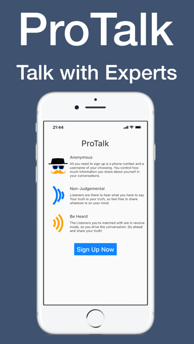 ProTalk: Talk with Experts Screenshot